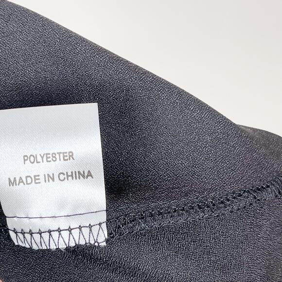 Xenia Boutique Black Size 6 Caged Embroidered Lace Dress Fit and Flare Cocktail - Picture 8 of 9